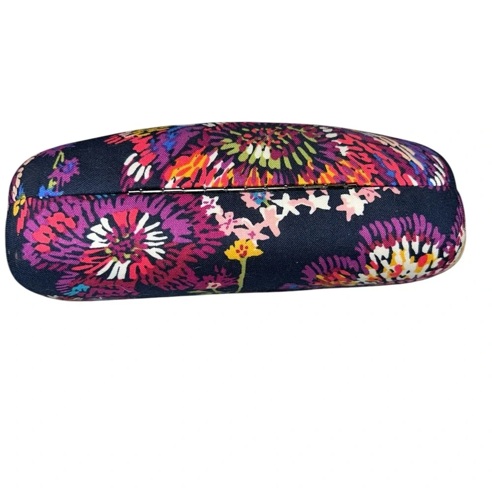 Vera Bradley Midnight Wildflowers Clamshell Sunglass Case